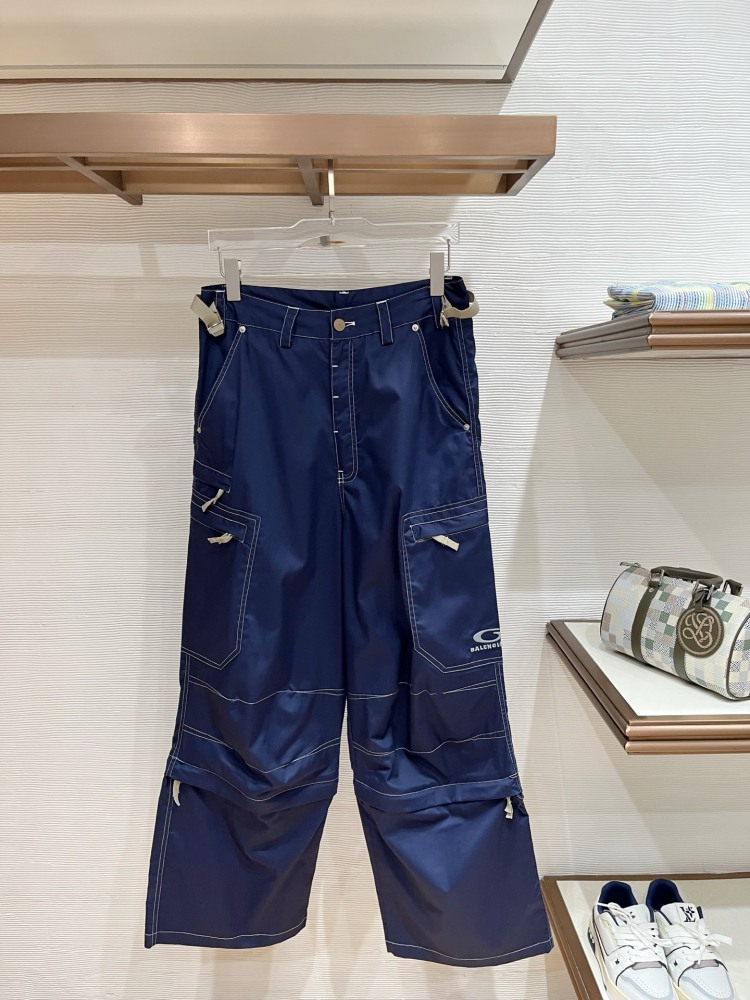 BLCG 606330 Blue Cargo Pants Oversized