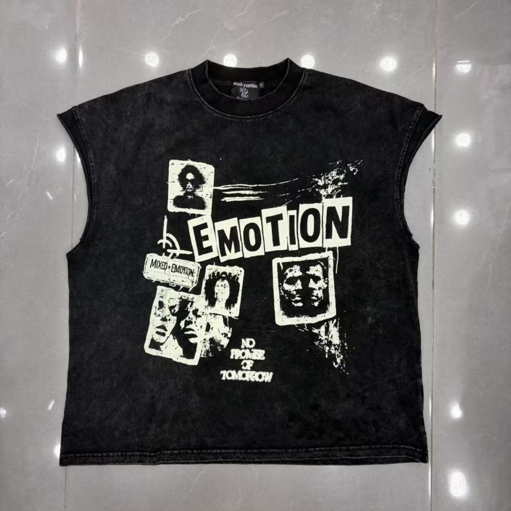 Mixed Emotions Pics  Washed Black Top Tank
