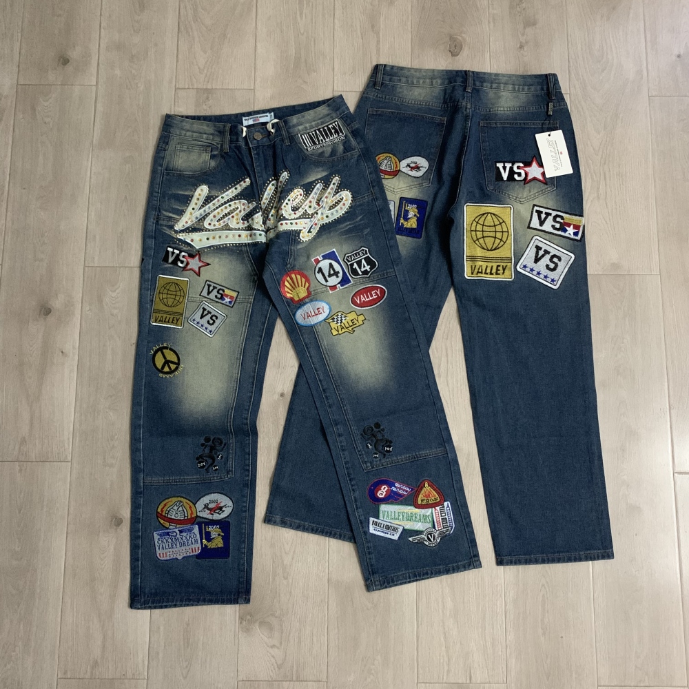 Vale Forever 1980s Blue Denim Carpenter Pants 2026