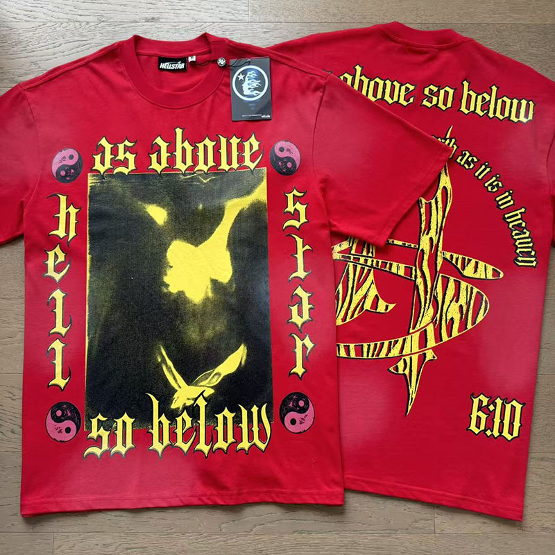 Hellstar YinYanYang Shirt Red