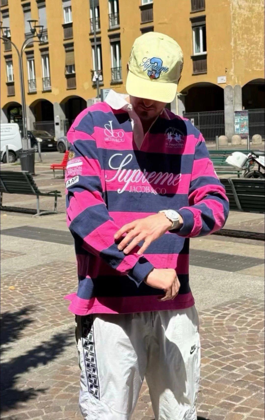 Sup Strip Rugby Polo Long Sleeves
