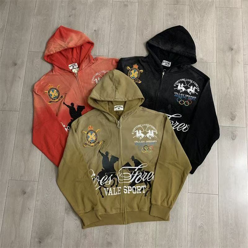 Vale Olympic Horse Riding Zip Up Hoodie 3 Colors