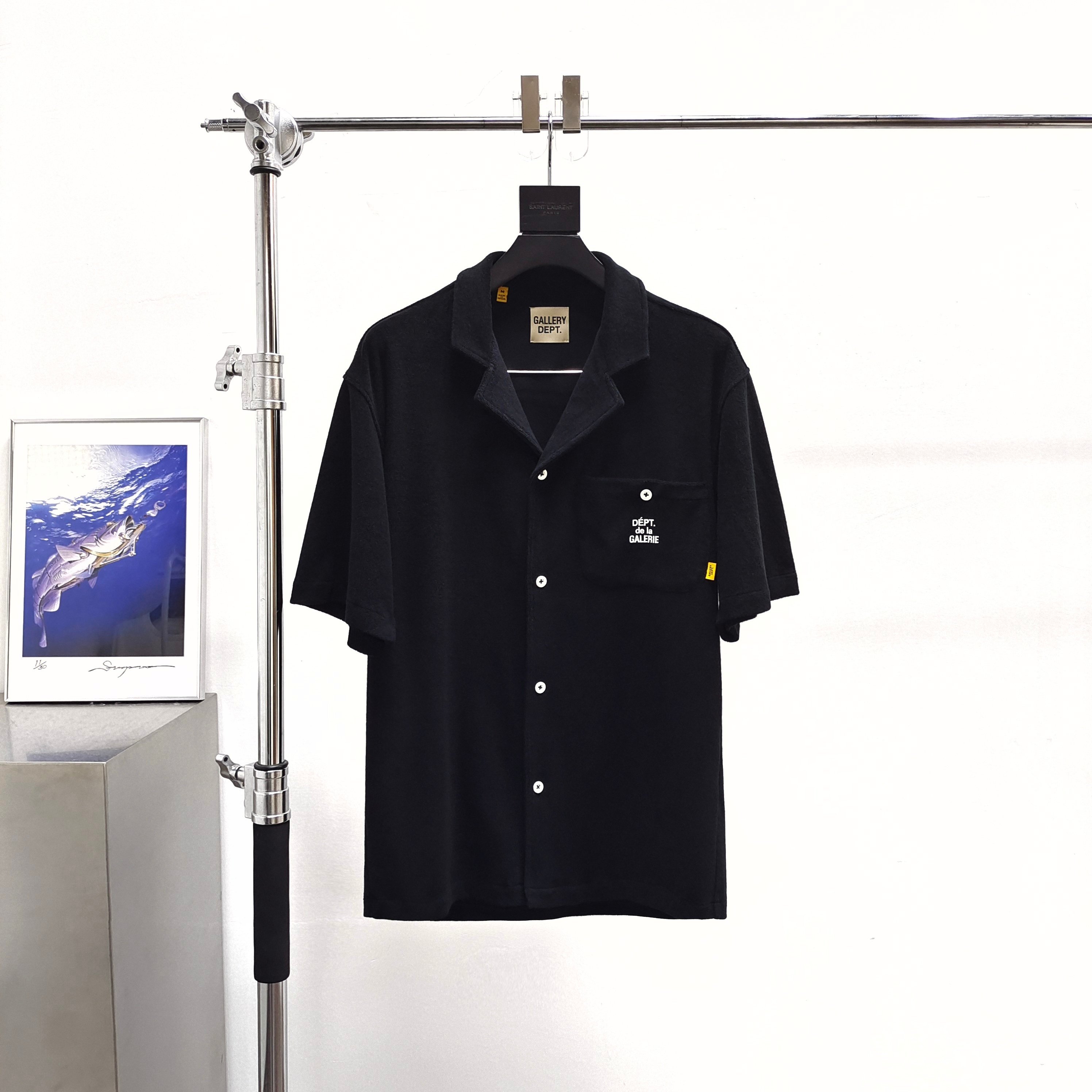 1:1 Gallery dept Flannel Button Up Black