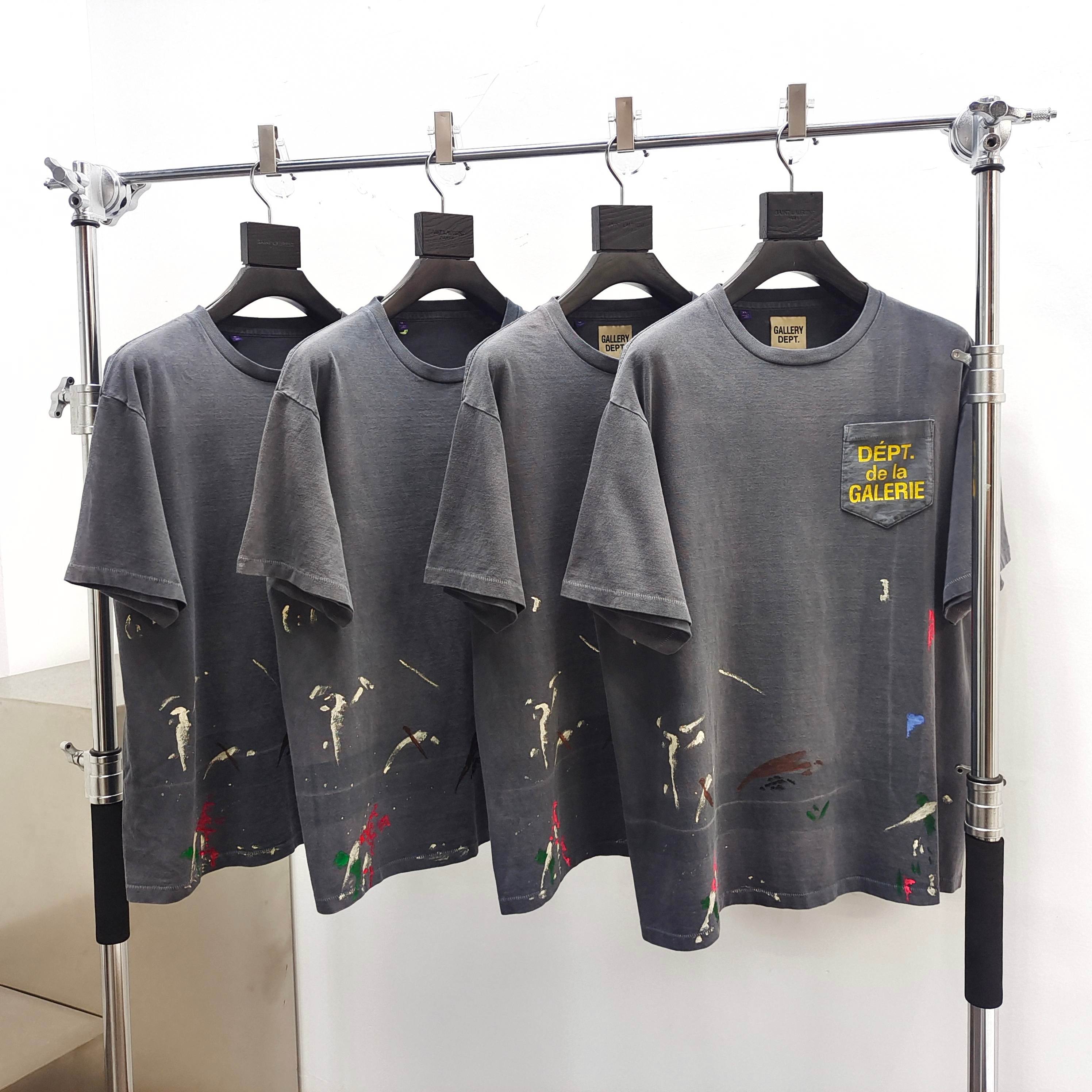 1:1 Gallery dept Splash Ink Pocket Letters Shirt