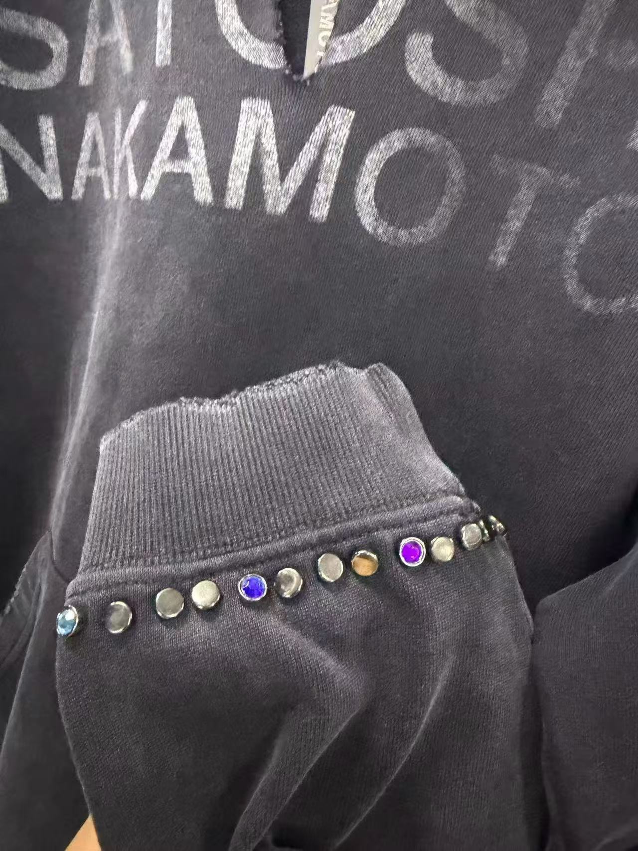 Satoshi 26SS Destructo Studde Open Neck Hoodie