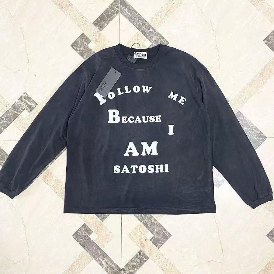 Satoshi Follow Me Long Sleeve Black