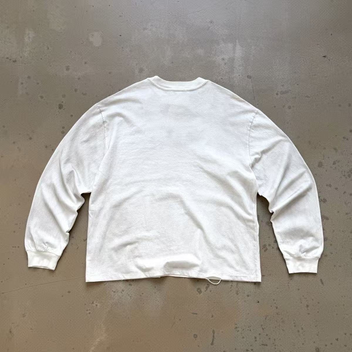 Satoshi Letters Broke Long Sleeve Black And White