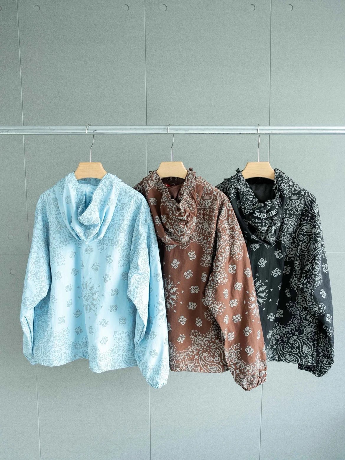 Sup week14 Reflective Bandana Anorak Jacket Pants 3 Colors