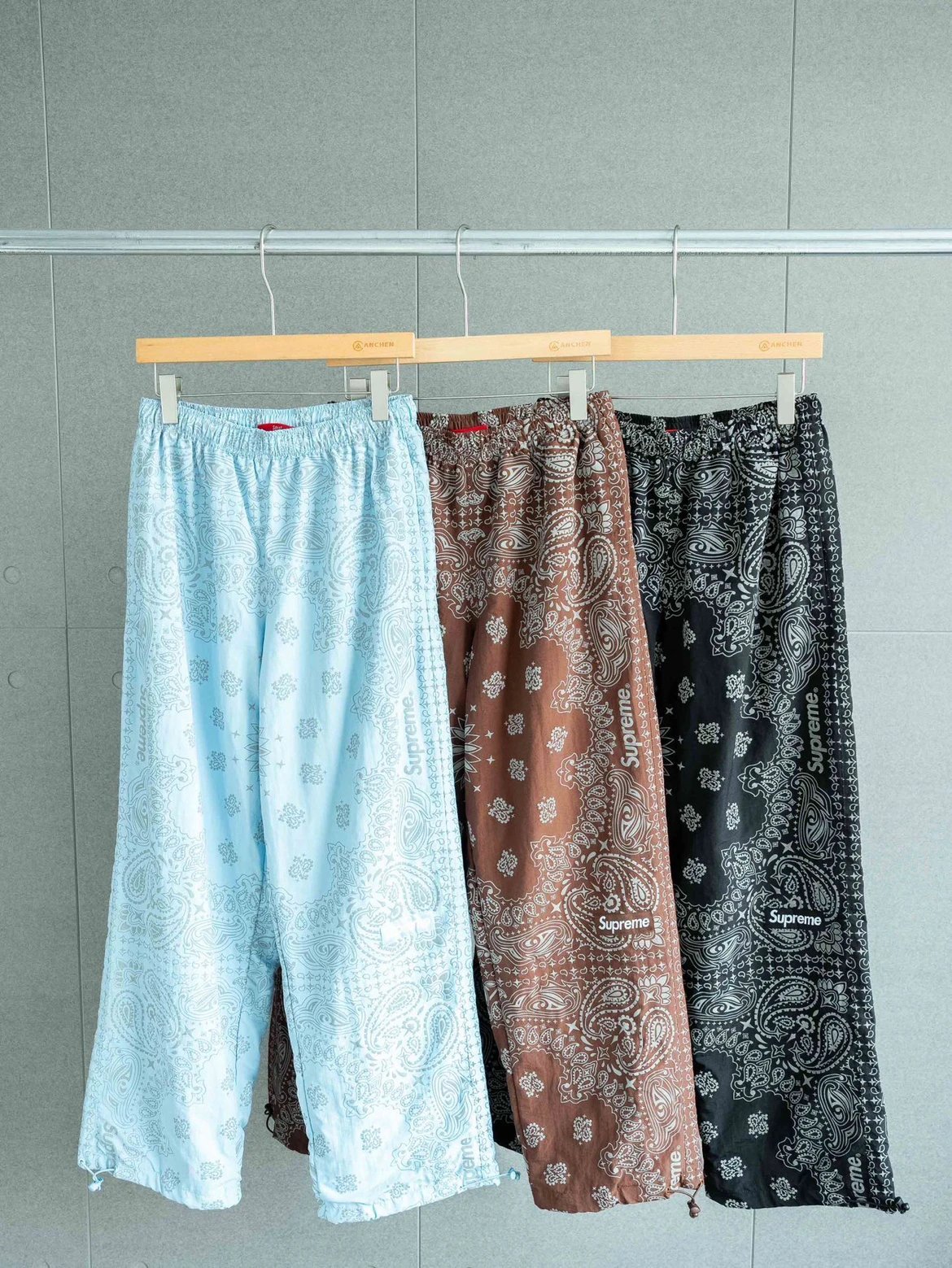 Sup week14 Reflective Bandana Anorak Jacket Pants 3 Colors
