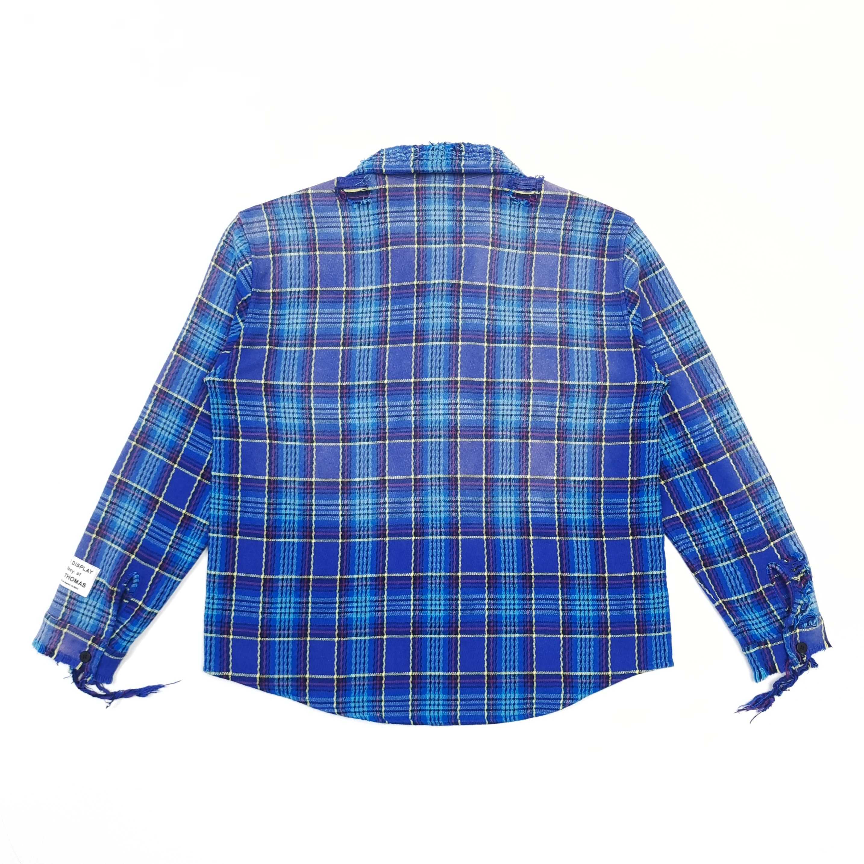 Gallery Dept Blue Flannel Plaid Shirt