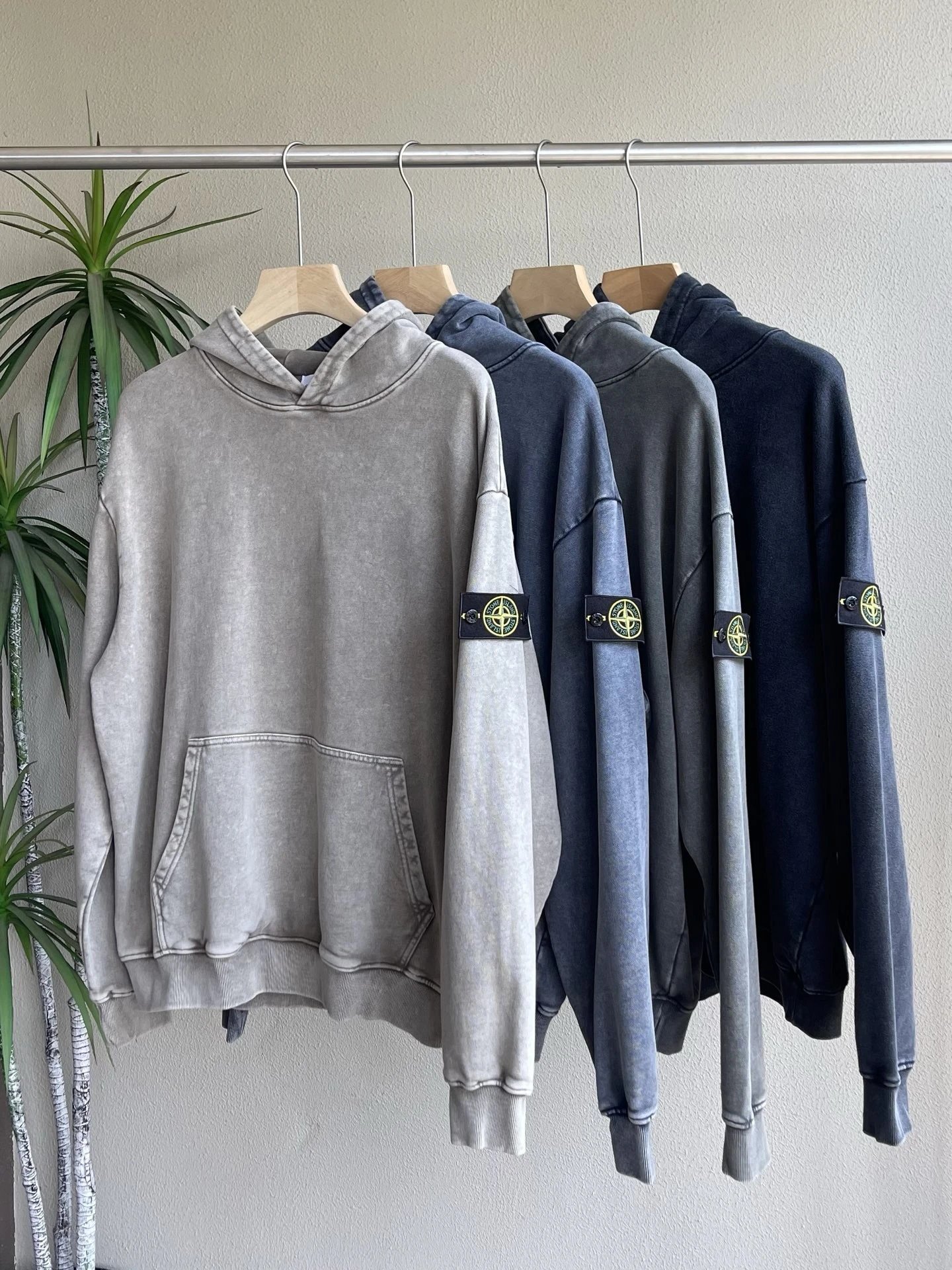 Stone Island Washed Minimalist Hoodie 4 Colors