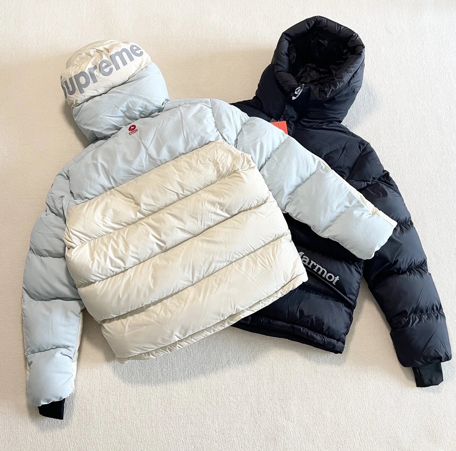Sup x Marmot Down Jacket Black Blue