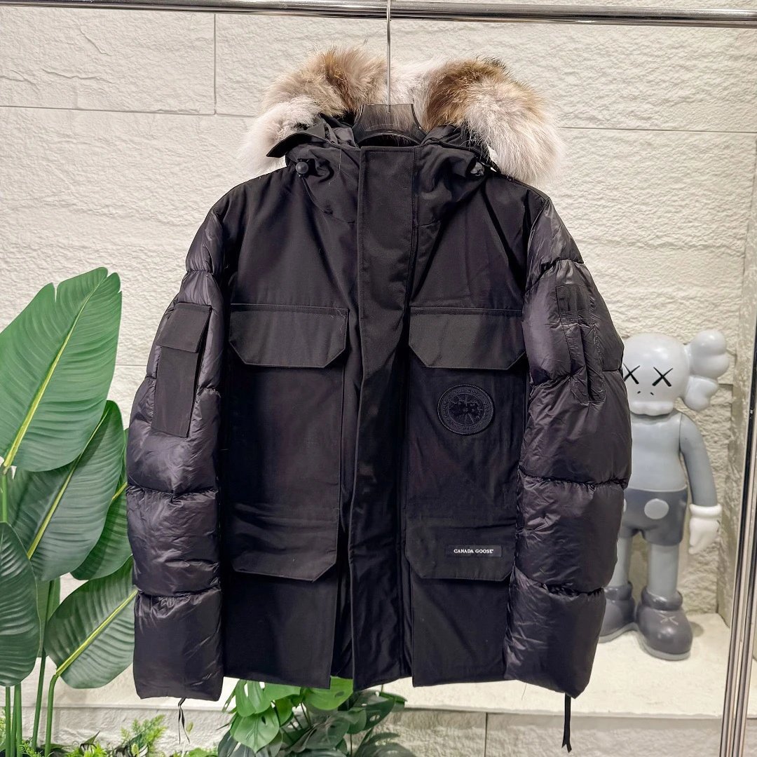 Canada G00se Paradigm Standard Expedition Park Down Jacket Black