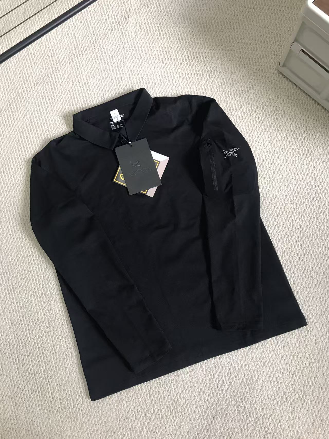 Arc 640515 Arm Zip Pocket Polo Long Sleeve 3 Colors