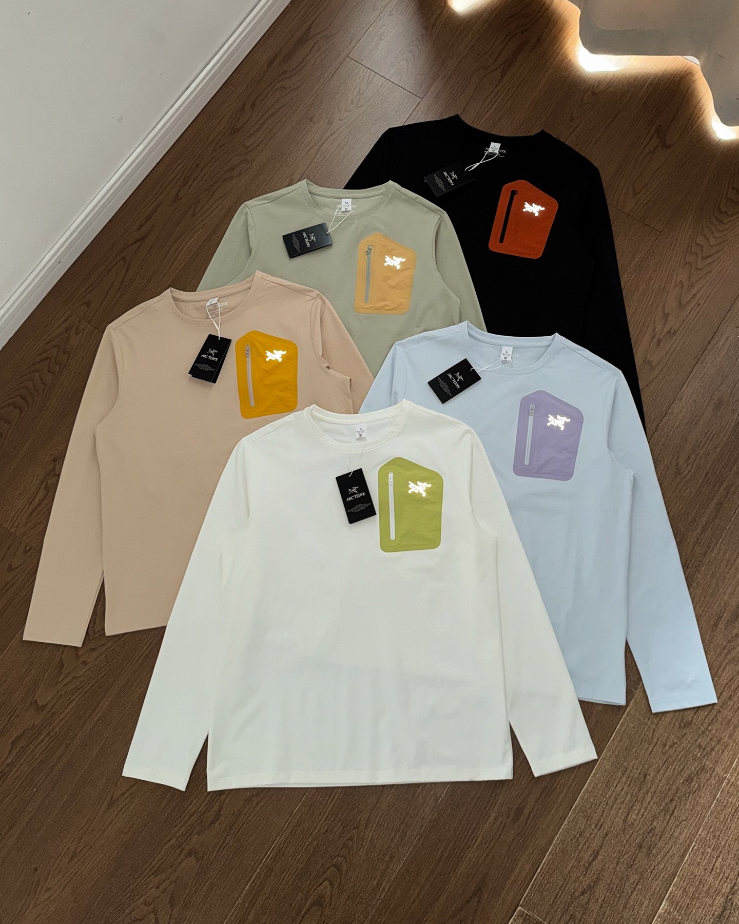 Arc 3M Pocket Logo Long Sleeve 640517 5 Colors