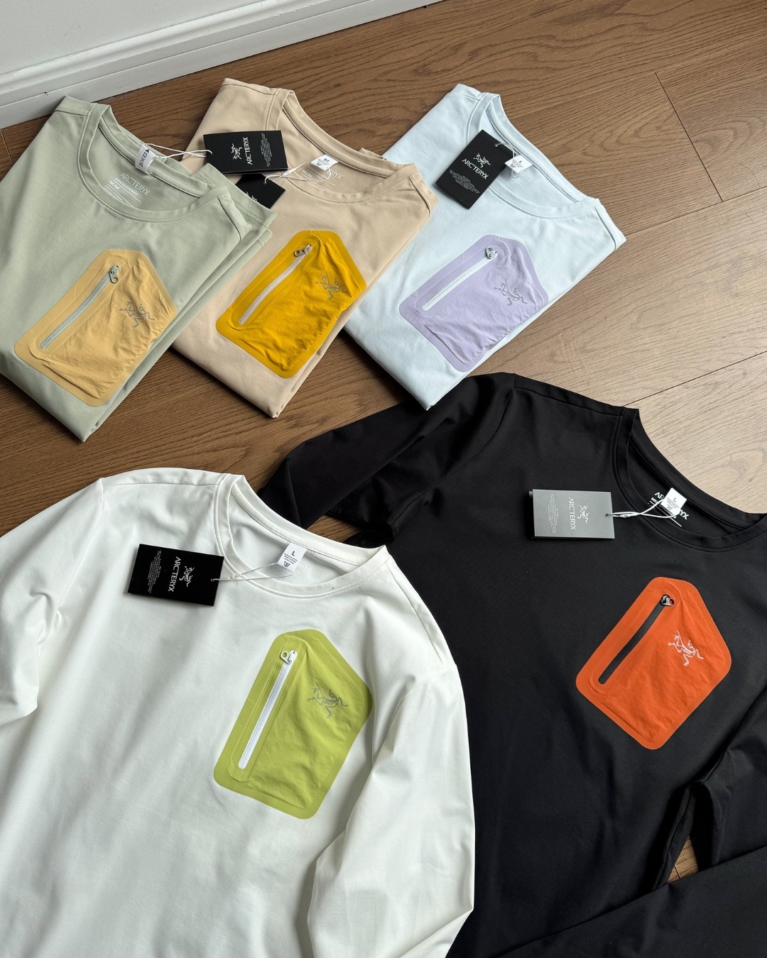 Arc 3M Pocket Logo Long Sleeve 640517 5 Colors