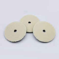 Wool polishing pad