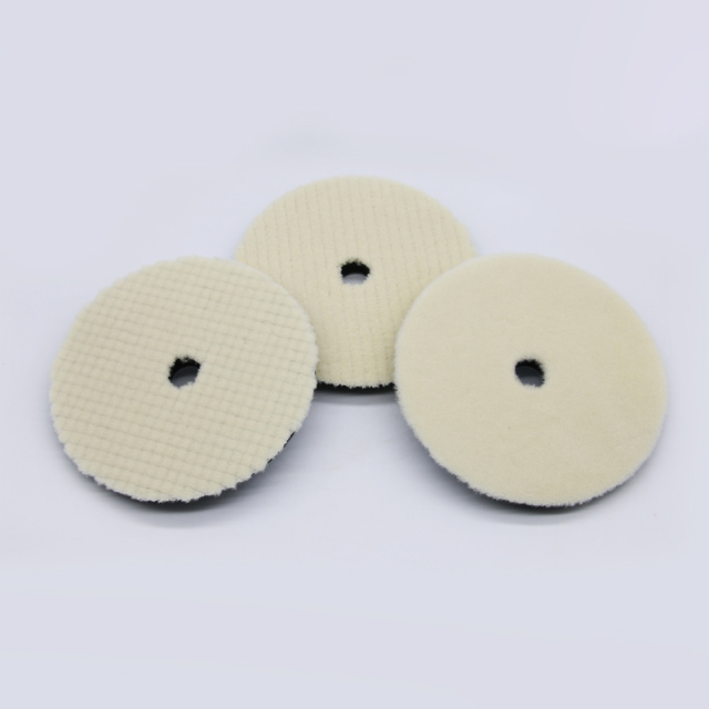 Wool polishing pad