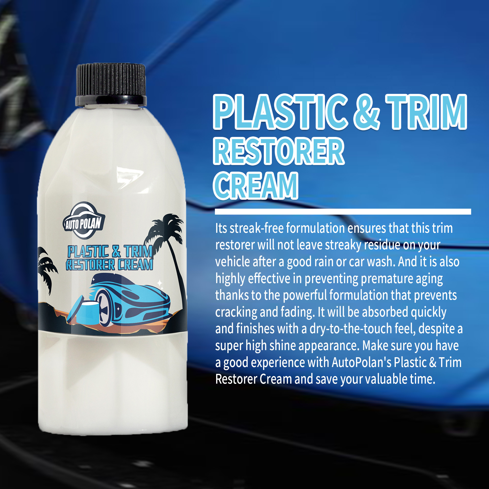 Plastic & Trim Restorer Cream
