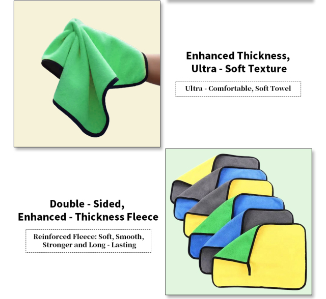 400GSM 500GSM 600 GSM 800GMS Microfiber Cleaning Cloth Towel