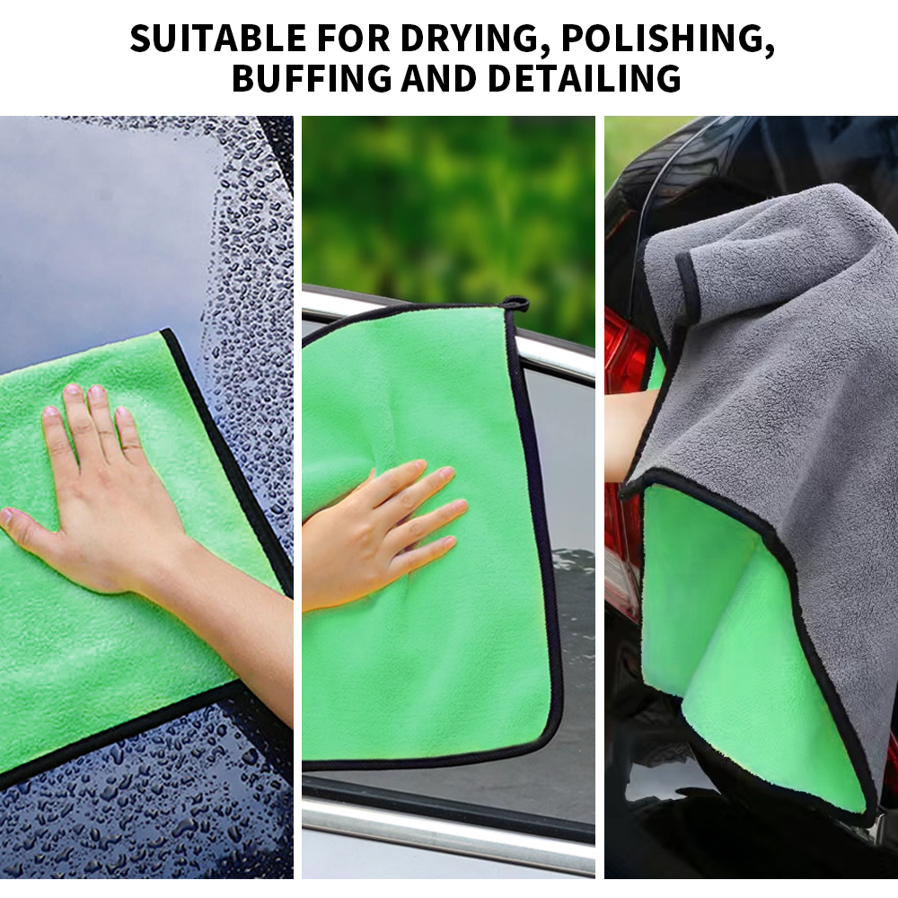 500 GSM Double-sided coral velvet auto microfiber cloth car towel