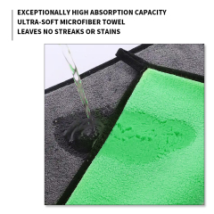 500 GSM Double-sided coral velvet auto microfiber cloth car towel