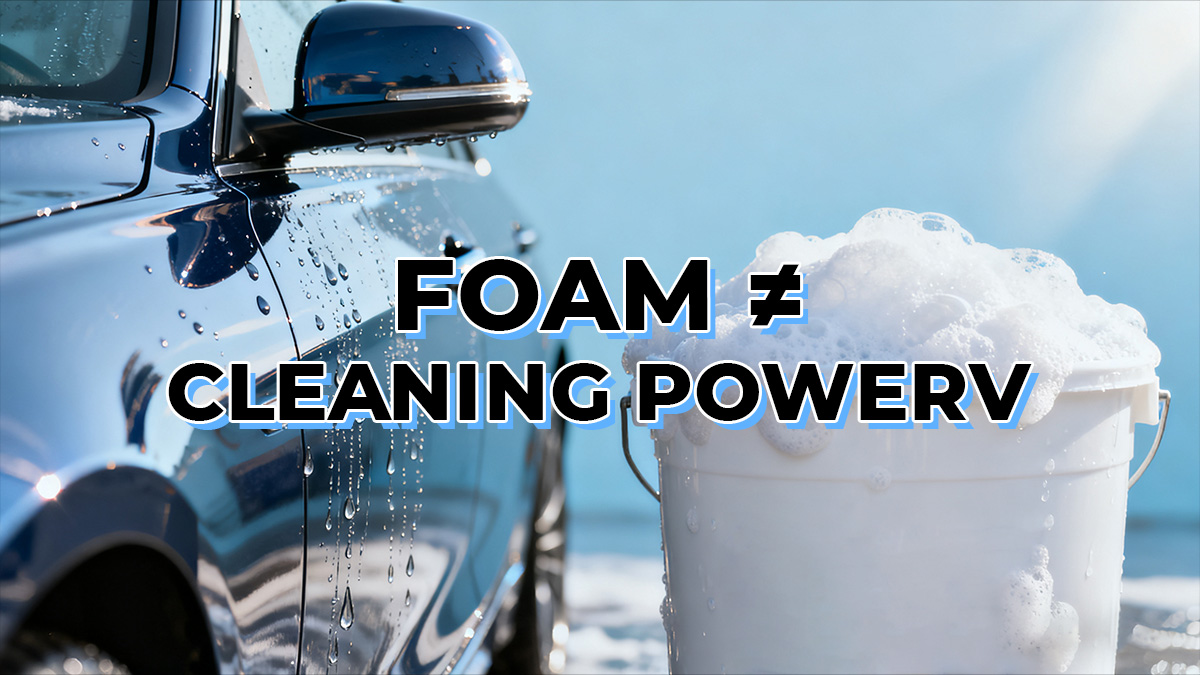 Foam amount is not a measure of cleaning power
