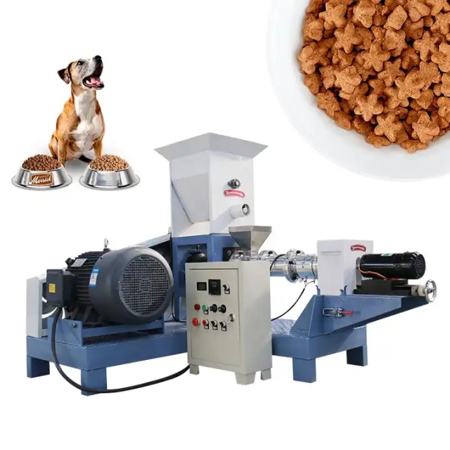 Pet feed puffing machine: