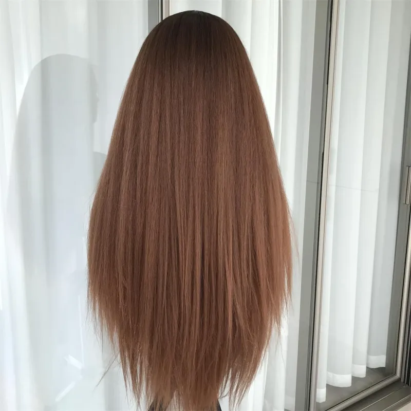 Aisom 613 Ombre Deep Blue Lace Front Wig Stunning and Versatile (Yaki Ombre 4/27)