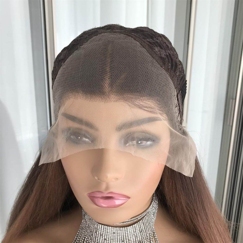 Aisom 613 Ombre Deep Blue Lace Front Wig Stunning and Versatile (Yaki 4/27#)