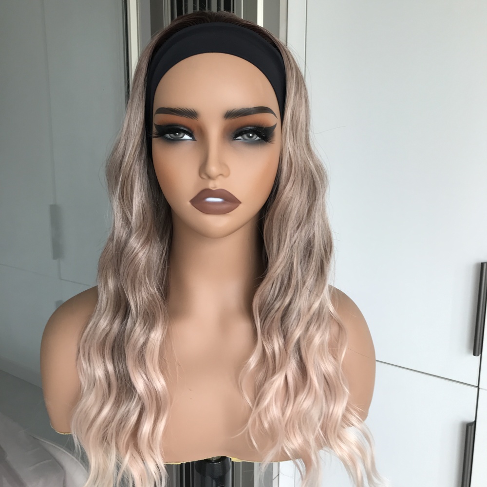 Maya by AISOM Water Wave Wig for Women Heat Friendly Synthetic Wig 18 Inches Low Density Wear Go Wig
