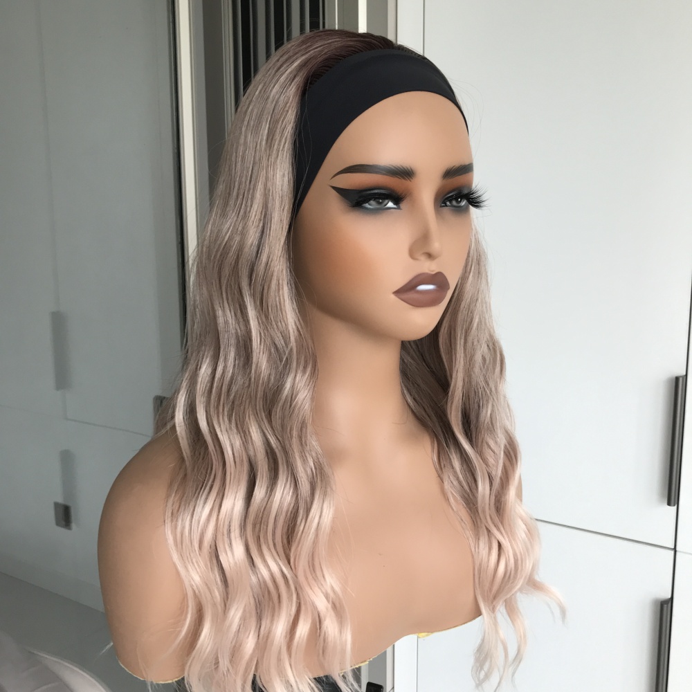 Maya by AISOM Water Wave Wig for Women Heat Friendly Synthetic Wig 18 Inches Low Density Wear Go Wig