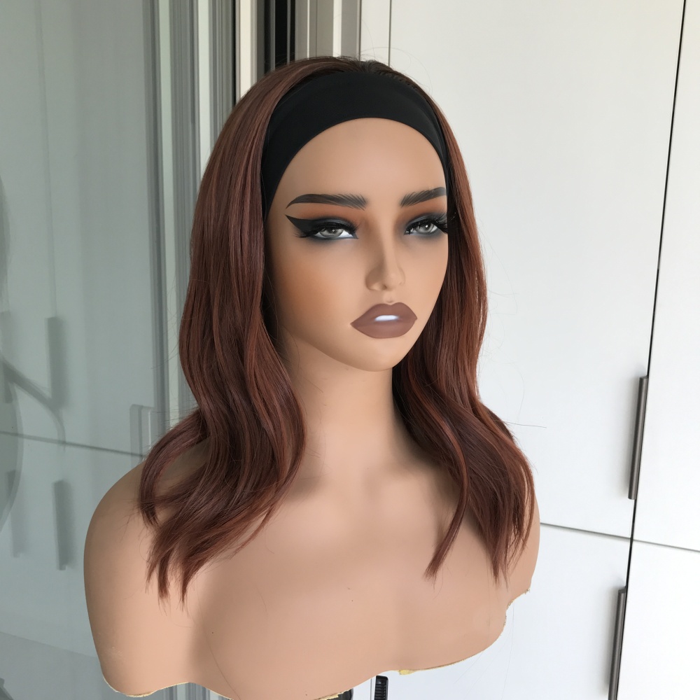 Kenslay by AISOM Soft Wave 16inch Headband Wig Easy to Wear Friendly by Beginner Low Density