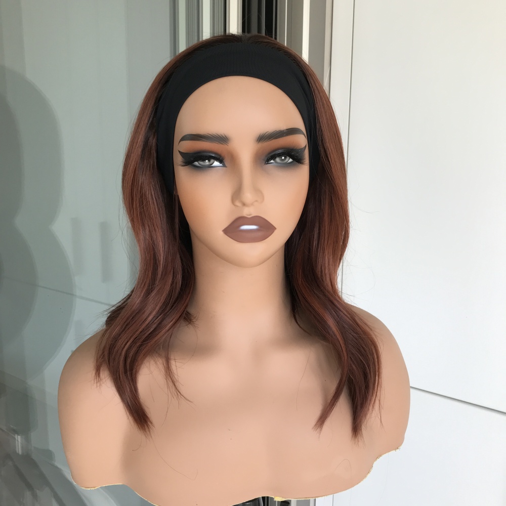 Kenslay by AISOM Soft Wave 16inch Headband Wig Easy to Wear Friendly by Beginner Low Density