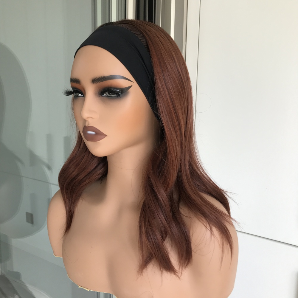 Kenslay by AISOM Soft Wave 16inch Headband Wig Easy to Wear Friendly by Beginner Low Density