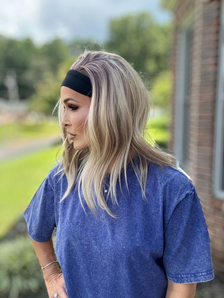 Kenslay by AISOM Soft Wave 16inch Headband Wig Easy to Wear Friendly by Beginner Low Density