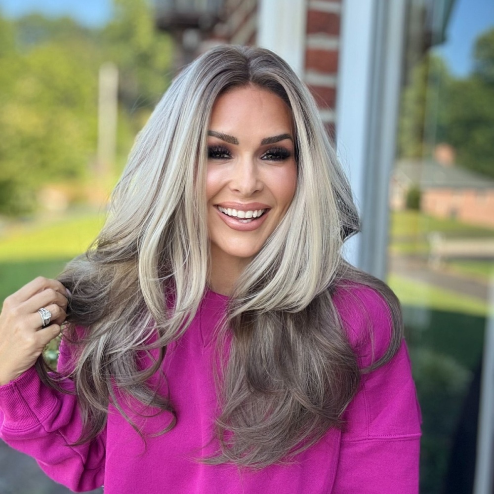 A29 by AISOM Wear to Ready Pre Plucked Pre Cut Glueless Wig Highlight Blonde Brown Layered Straight Women's Wig Heat Friendly Daily Use