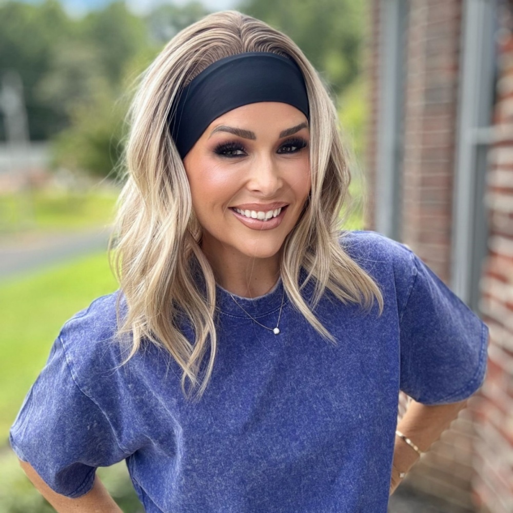 Kenslay by AISOM Soft Wave 16inch Headband Wig Easy to Wear Friendly by Beginner Low Density