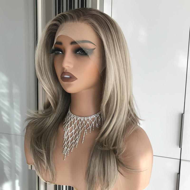 AISOM Jenna Iced Sweet Cream Blonde Layered Straight