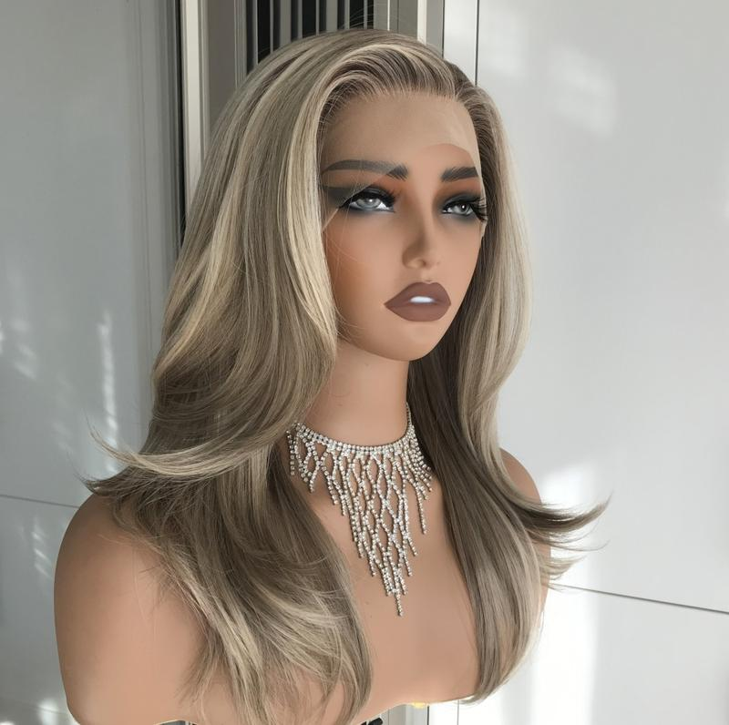 AISOM Jenna Iced Sweet Cream Blonde Layered Straight
