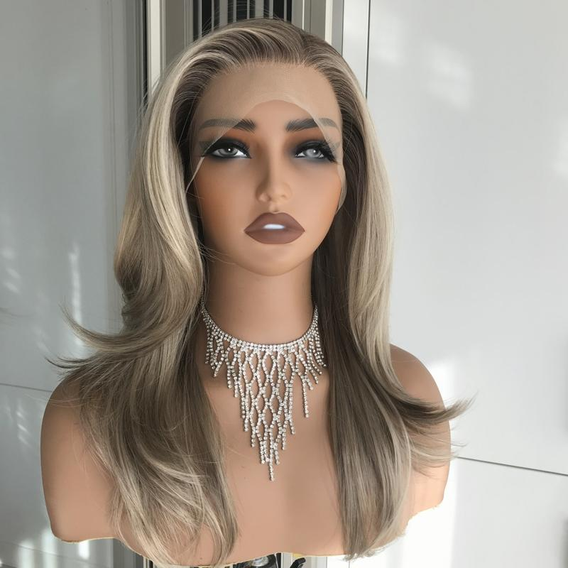 AISOM Jenna Iced Sweet Cream Blonde Layered Straight