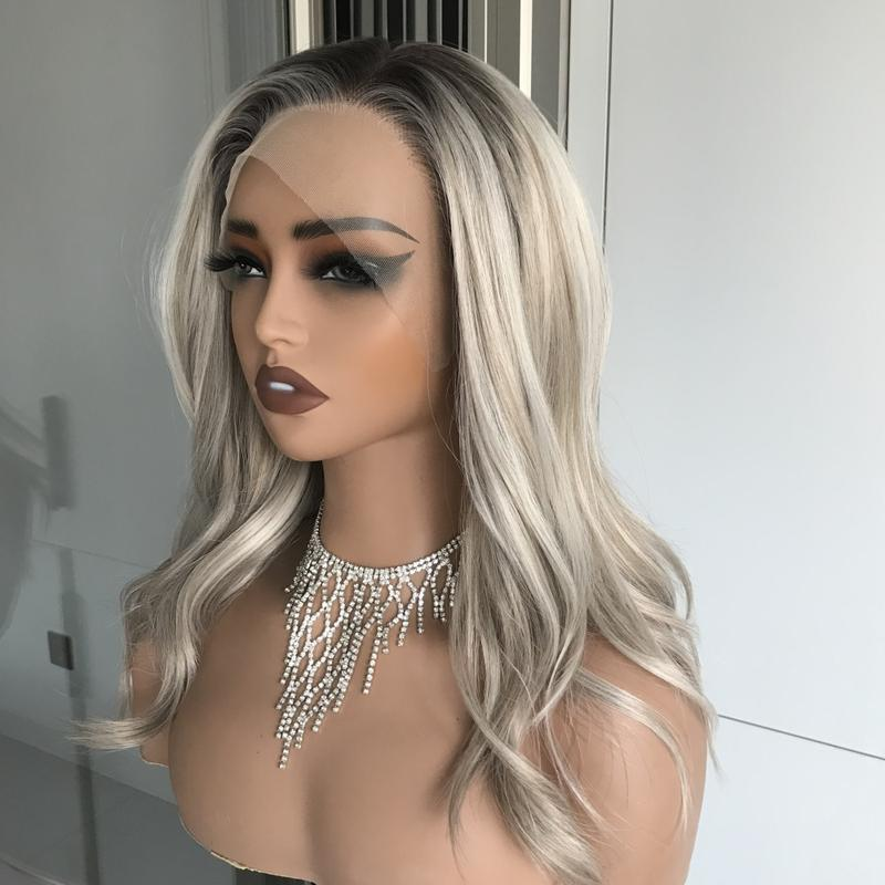 AISOM Sena Mix Ash Blonde Free Part Wave