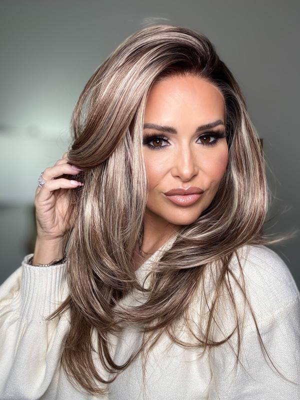 AISOM Jenna Brown Sugar Layered Straight