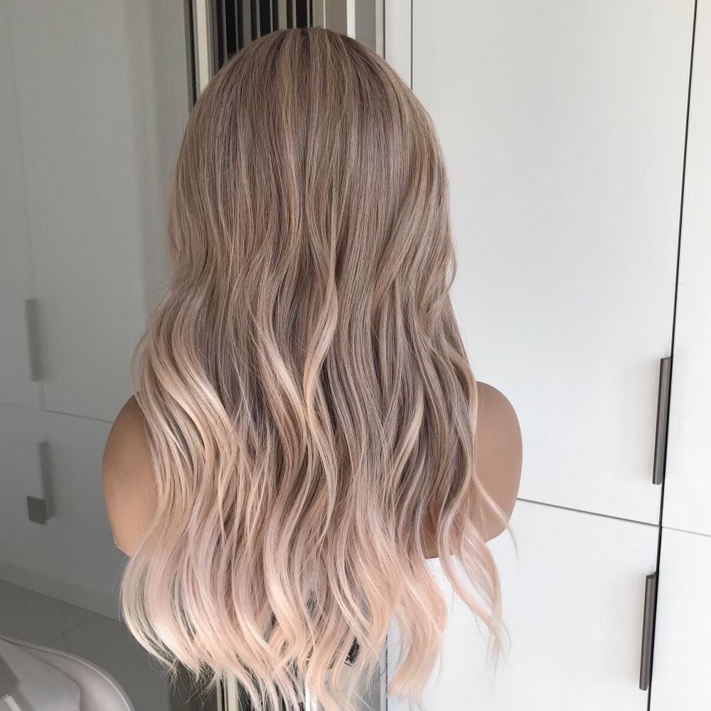 AISOM Elise Apricrown Free Part 13x4 Lace Front Wig with Scandinavian Heat Friendly Women's Wig Long Wave 22"Natural Looking