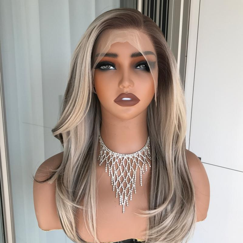 AISOM Freya Ash Blonde mix Brown Layered Straight