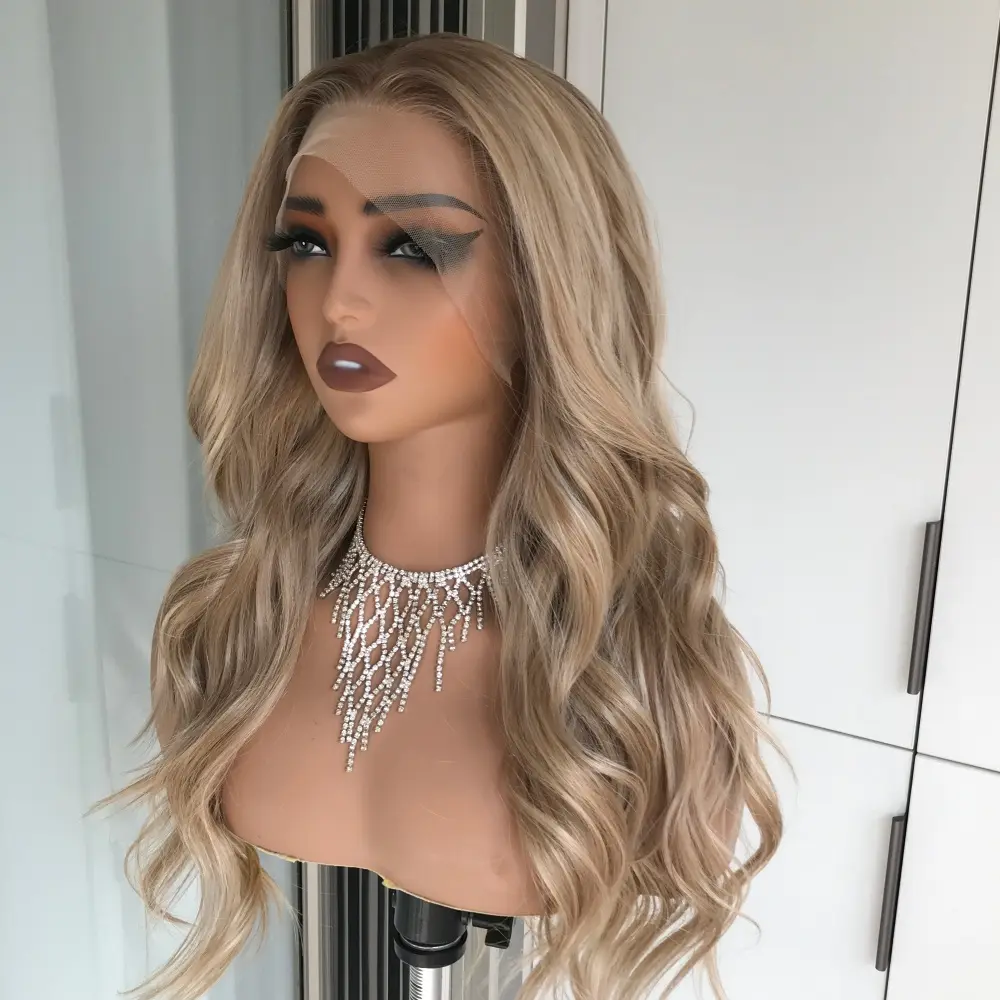AISOM Jemma Honey Blonde with Brown Roots Long Body Wave
