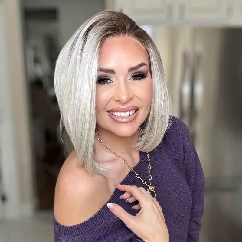 AISOM Caris Icy Sliver Short Bob