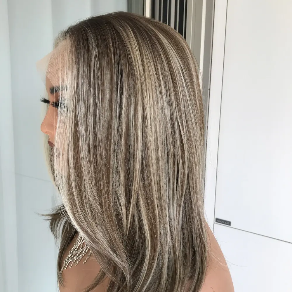 AISOM Jenna Iced Latte Layered Straight