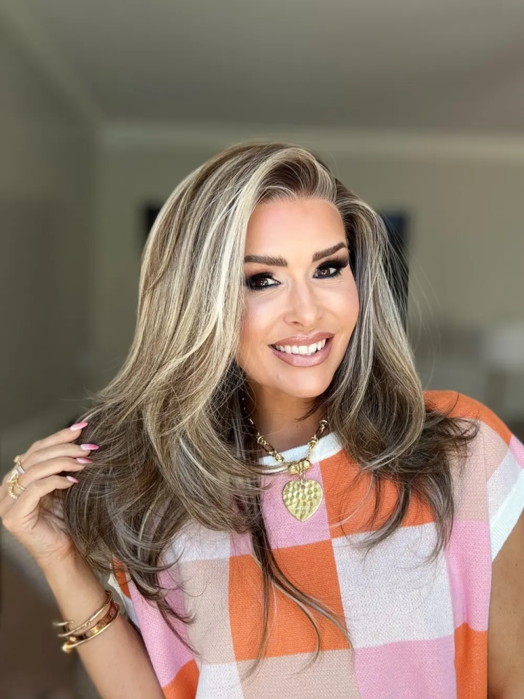 AISOM Jenna Iced Latte Layered Straight