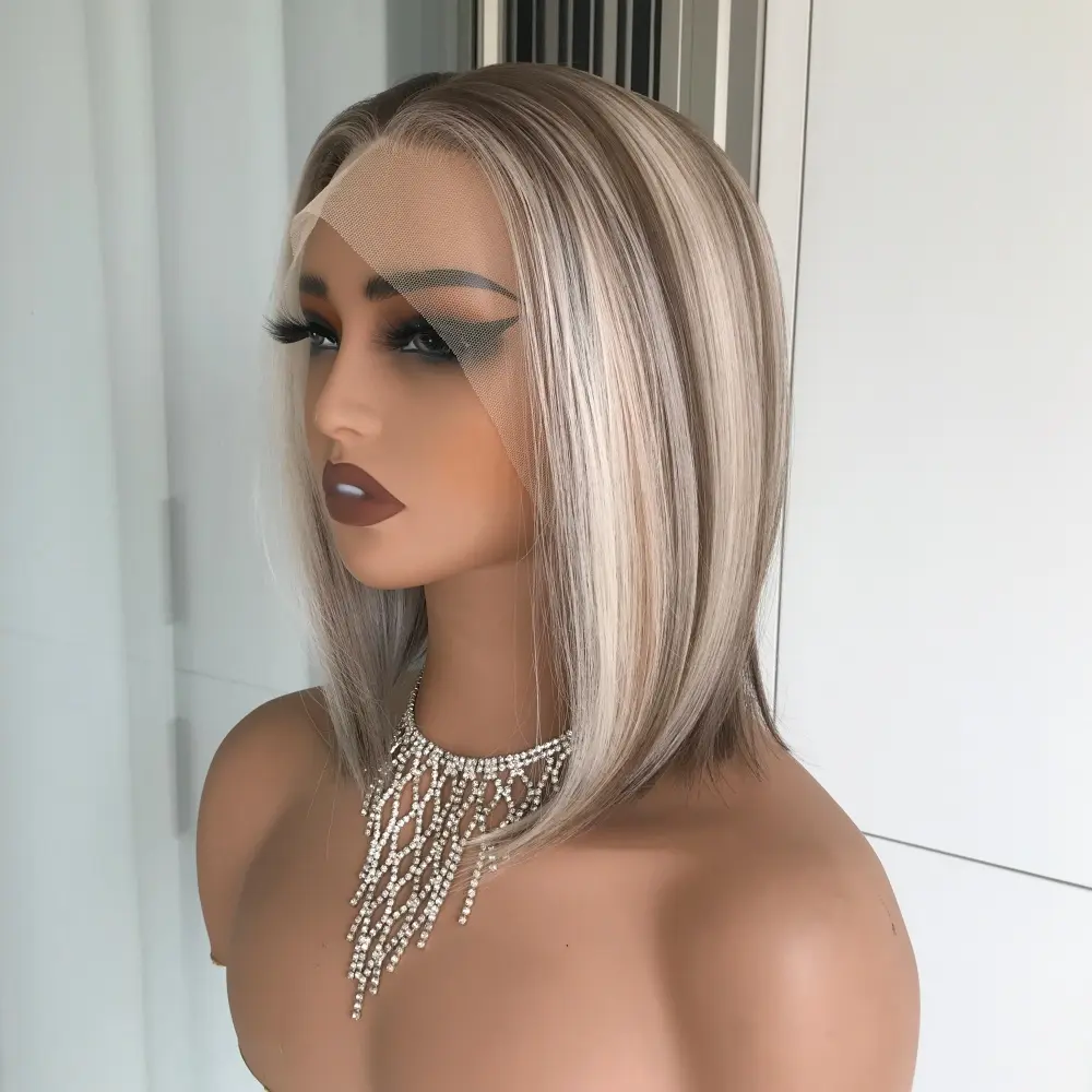 AISOM Caris Buttercream Blonde Short Bob